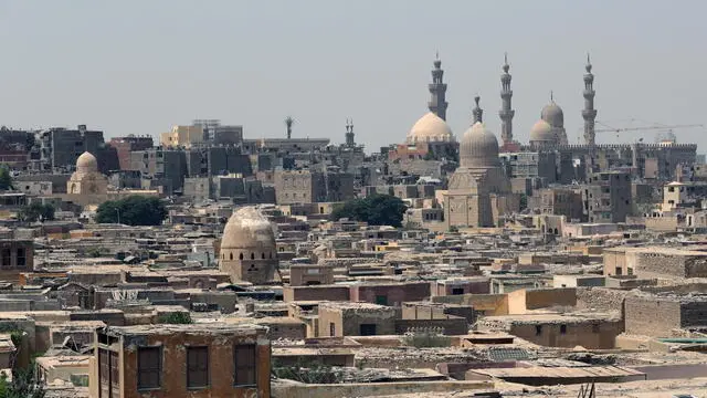 epa10802656 A general view of Cairo's old burial grounds in Cairo, Egypt 16 August 2023. According to the Egyptian Constitution, 03 December 2023 is the deadline for opening Egypt's presidential elections candidacy, which will be held in 2024. EPA/KHALED ELFIQI