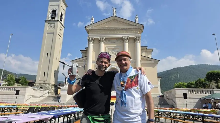 La «Tavolata senza muri» a Gussago