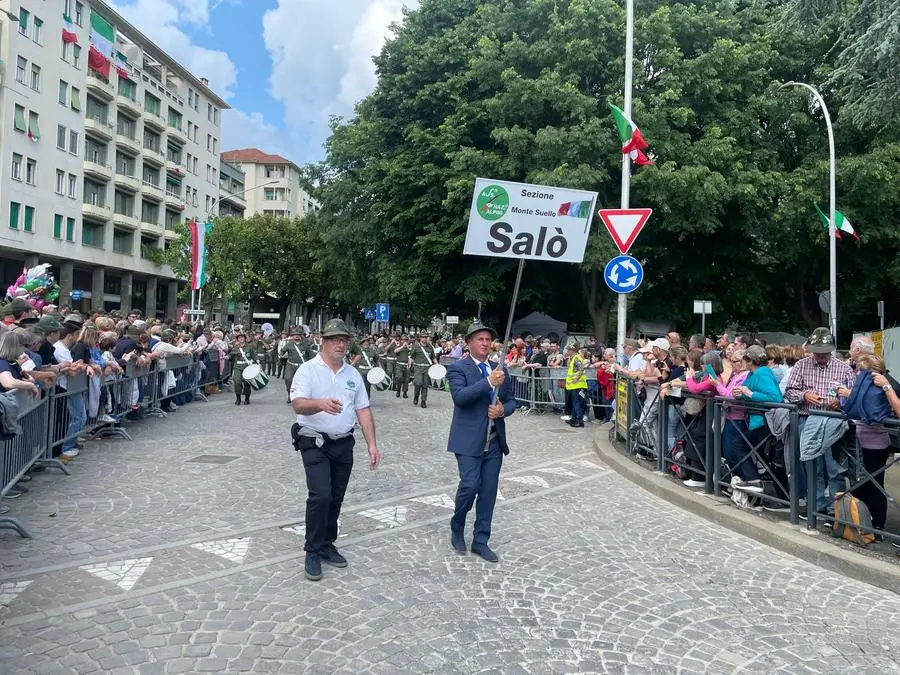 I bresciani hanno aperto il corteo delle sezioni lombarde