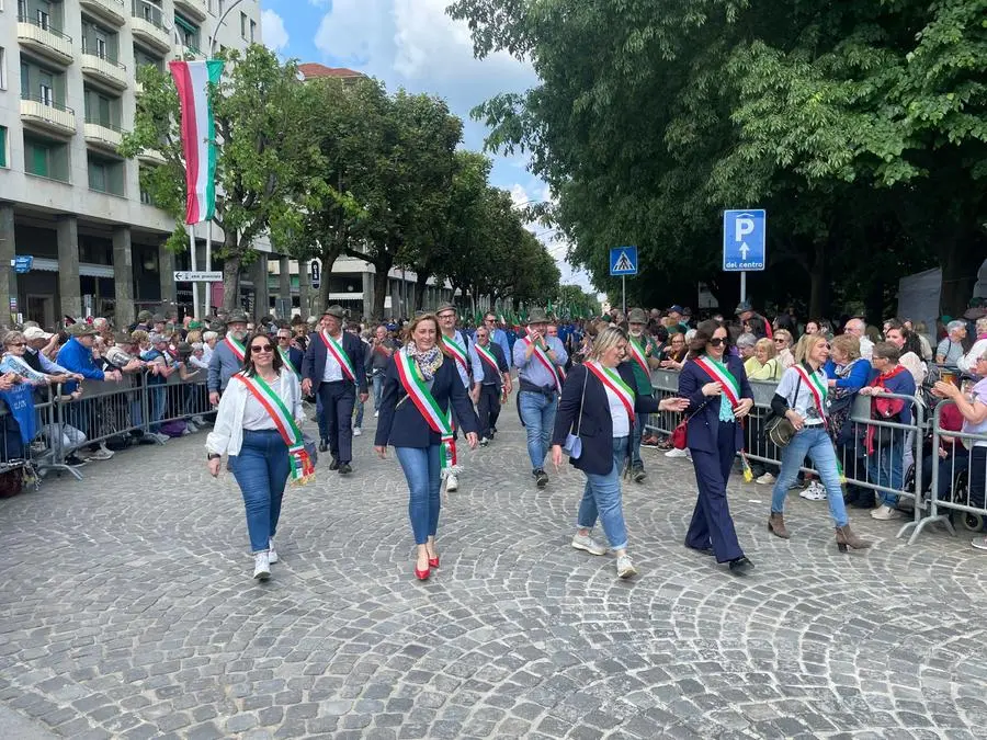 I bresciani hanno aperto il corteo delle sezioni lombarde