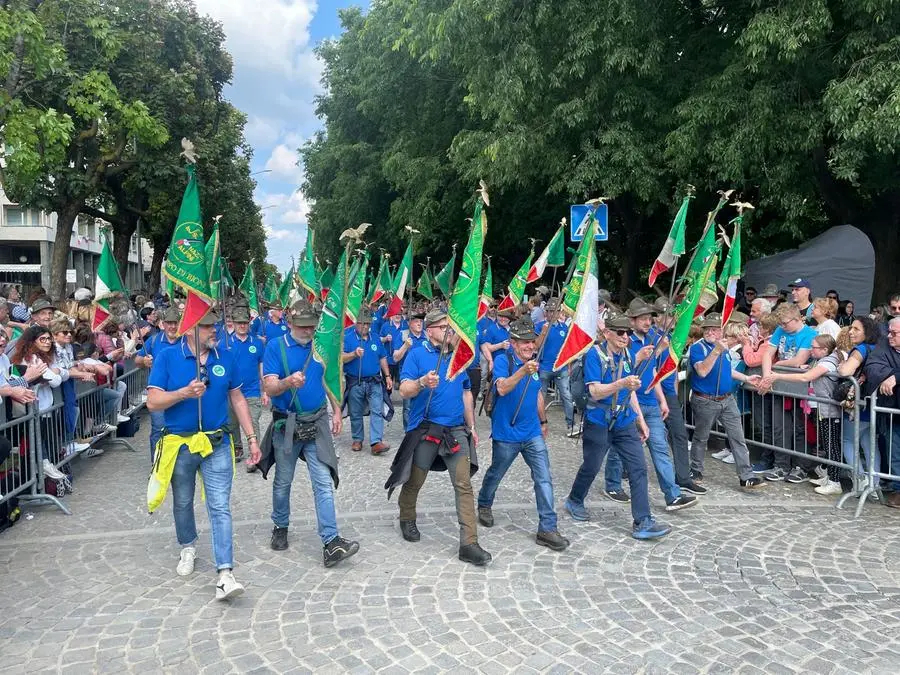 I bresciani hanno aperto il corteo delle sezioni lombarde
