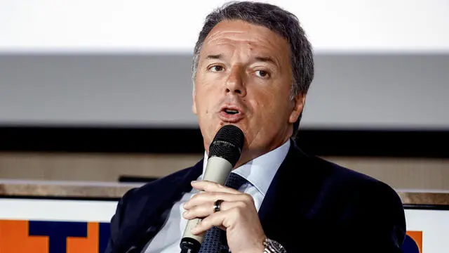 Matteo Renzi, presidente di Italia Viva, partecipa all’evento “Direzione Nord. L'Innovazione che serve” presso la sede di Assolombarda a Milano, 9 maggio 2025. ANSA/MOURAD BALTI TOUATI