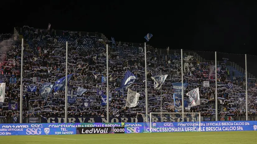 La Curva Nord del Bescia - Foto New Reporter Comincini © www.giornaledibrescia.it