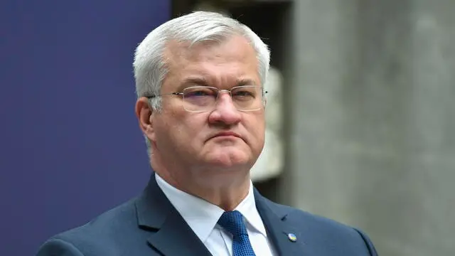 epa12086438 Ukrainian Foreign Minister Andrii Sybiha during a EU-Ukraine Foreign Ministers' meeting in Lviv, western Ukraine, 09 May 2025, amid the Russian invasion. EPA/MYKOLA TYS