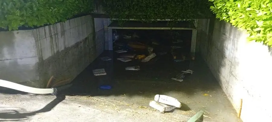 I danni provocati dall'acquazzone a Sirmione