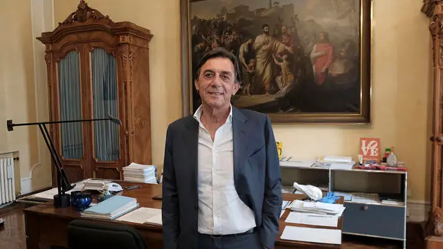 Comune di Padova, Sindaco Sergio Giordani, dichiarazione su iscrizione all’anagrafe dei figli delle famiglie monogenitoriali, famiglie Arcobaleno. 20 Giugno 2023. Padova ANSA/NICOLA FOSSELLA
