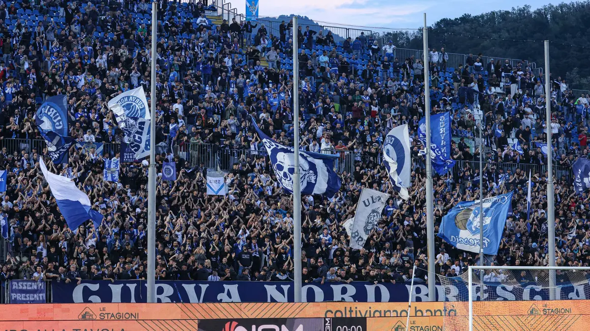 La Curva Nord Brescia - Foto New Reporter Nicoli © www.giornaledibrescia.it