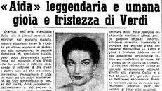 La Callas è Aida al Grande: il GdB del 3 febbraio 1951 - © www.giornaledibrescia.it