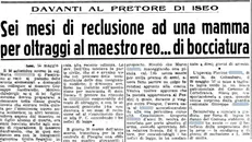 L'articolo dell'edizione del Giornale di Brescia 14 maggio 1958 - © www.giornaledibrescia.it