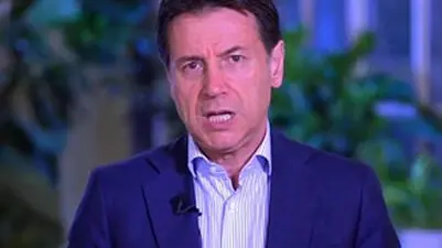 Un frame del leader del M5s Giuseppe Conte tratto da un video pubblicato su facebook. +++ FACEBOOK/GIUSEPPE CONTE +++ NPK +++