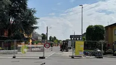 L'area dove è avvenuta l'esplosione a Roccafranca