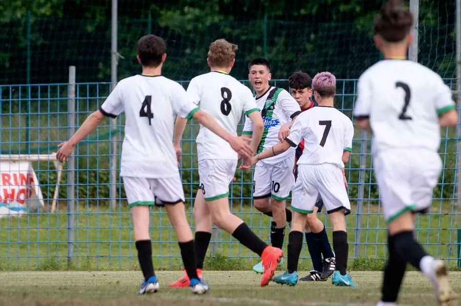 SPORT CALCIO NAVE SPORT GIOVANI SEMIFINALE COPPA BRESCIA GIOVANISSIMI NEXT GEN UNDER 14 DARFO BOARIO VOLUNTAS MONTICHIARI NELLA FOTO ESULTANZA GOL 3-0 DI BERTONI DEL DARFO 13-05-2025 PIERPAOLO PAPETTI AGENZIA NEWREPORTER