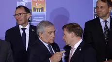 epa12101523 German Foreign Minister Johann Wadephul (C-R) and Italian Foreign Minister Antonio Tajani (C-L) chat before a family photo session during an informal meeting of North Atlantic Treaty Organization (NATO) Ministers of Foreign Affairs, in Antalya, Turkey, 15 May 2025. EPA/ERDEM SAHIN