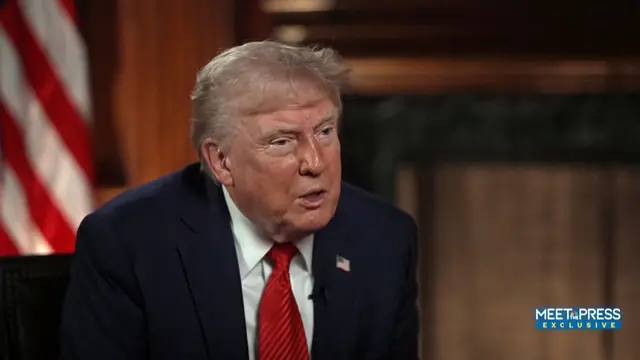 Intervista a Trump ad NBC (frame)