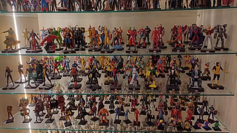 Una parte della collezione di Valter Pedretti