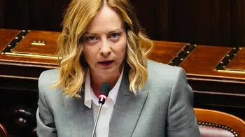 Italian Prime Minister, Giorgia Meloni, attends the premier time at the Chambre of Deputies in Rome, Italy, 14 May 2025. ANSA/UFFICO STAMPA PALAZZO CHIGI/FILIPPO ATTILI +++ ANSA PROVIDES ACCESS TO THIS HANDOUT PHOTO TO BE USED SOLELY TO ILLUSTRATE NEWS REPORTING OR COMMENTARY ON THE FACTS OR EVENTS DEPICTED IN THIS IMAGE; NO ARCHIVING; NO LICENSING +++ NPK +++