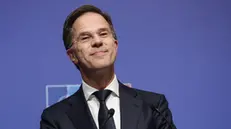 epa12102406 North Atlantic Treaty Organization (NATO) Secretary General Mark Rutte attends a press conference after an informal meeting of NATO Ministers of Foreign Affairs in Antalya, Turkey, 15 May 2025. EPA/ERDEM SAHIN