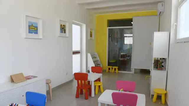 spazio Giallo per i bambini nel carcere di Foggia foto cautillo