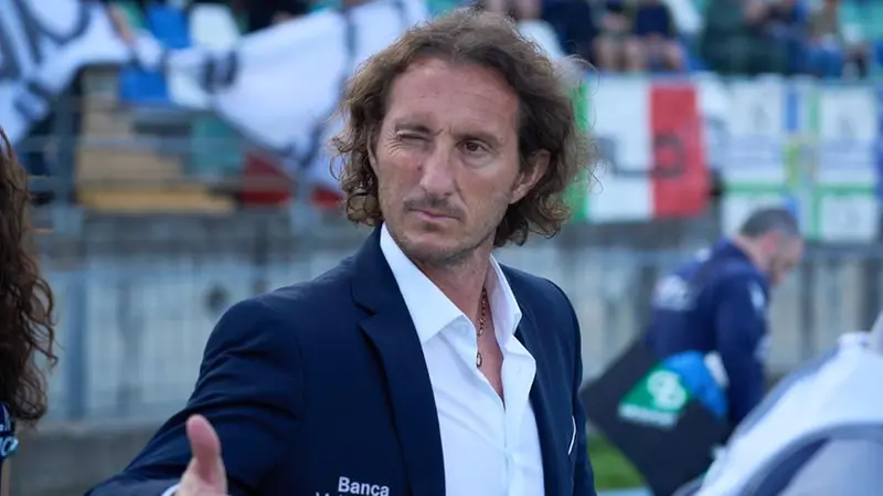 Aimo Diana, tecnico dei gardesani - Foto New Reporter Perteghella © www.giornaledibrescia.it