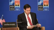 epa12101587 US Secretary of State Marco Rubio attends an informal meeting of North Atlantic Treaty Organization (NATO) Ministers of Foreign Affairs, in Antalya, Turkey, 15 May 2025. EPA/ERDEM SAHIN