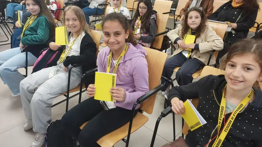 Le classi quinte A e B della scuola primaria di Villa, frazione di Erbusco, in visita al GdB