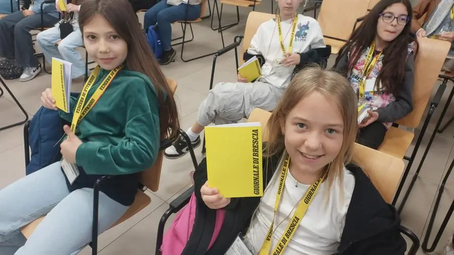 Le classi quinte A e B della scuola primaria di Villa, frazione di Erbusco, in visita al GdB