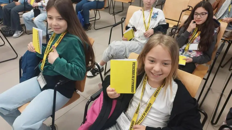 Le classi quinte A e B della scuola primaria di Villa, frazione di Erbusco, in visita al GdB
