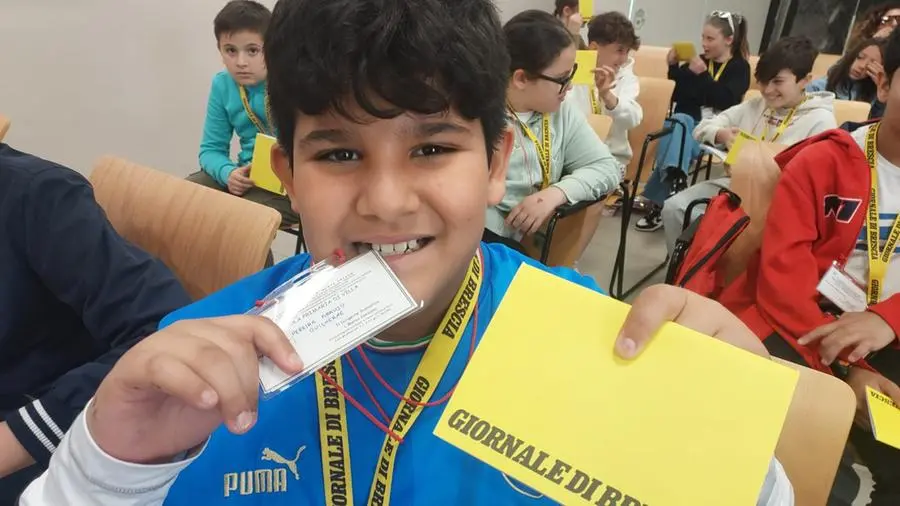 Le classi quinte A e B della scuola primaria di Villa, frazione di Erbusco, in visita al GdB