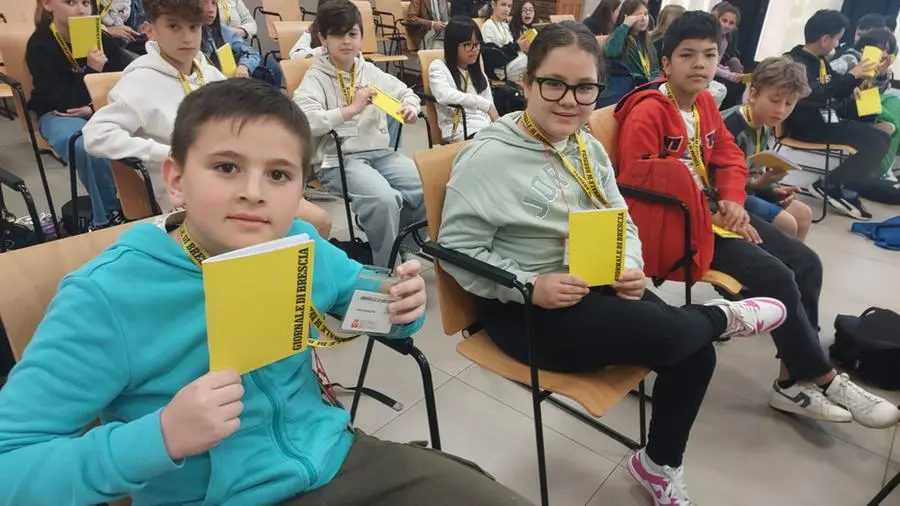 Le classi quinte A e B della scuola primaria di Villa, frazione di Erbusco, in visita al GdB