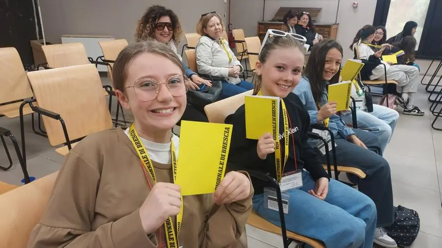 Le classi quinte A e B della scuola primaria di Villa, frazione di Erbusco, in visita al GdB