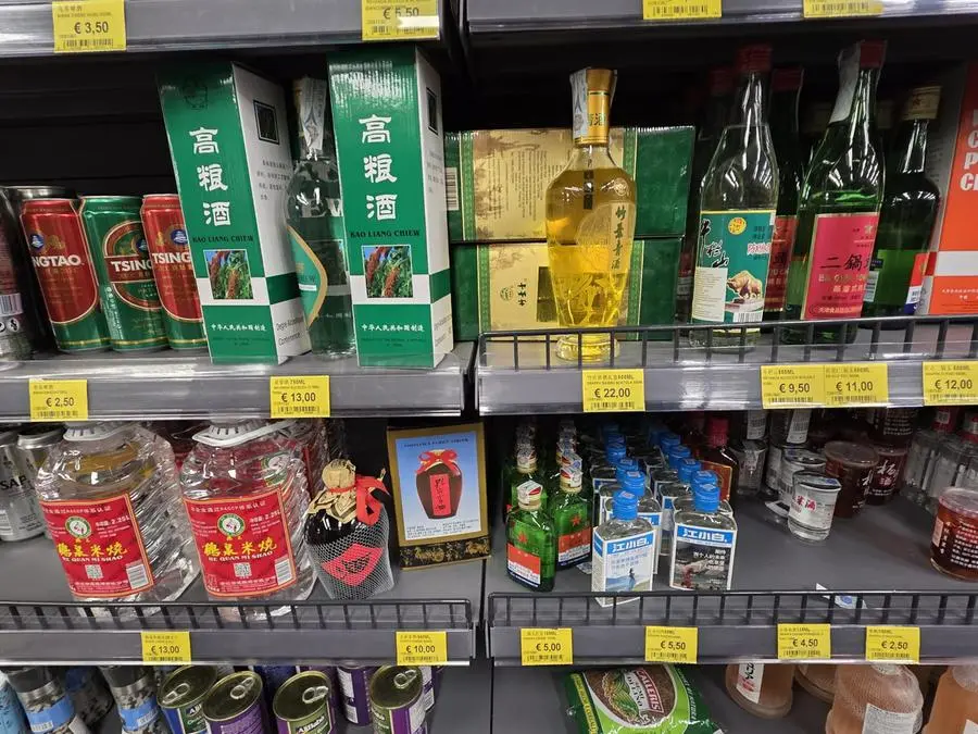 Prodotti asiatici in un market del centro città