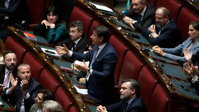 Giuseppe Conte, participates in the premier time at the Chamber of Deputies in Rome, Italy, 14 May 2025. ANSA/MASSIMO PERCOSSI