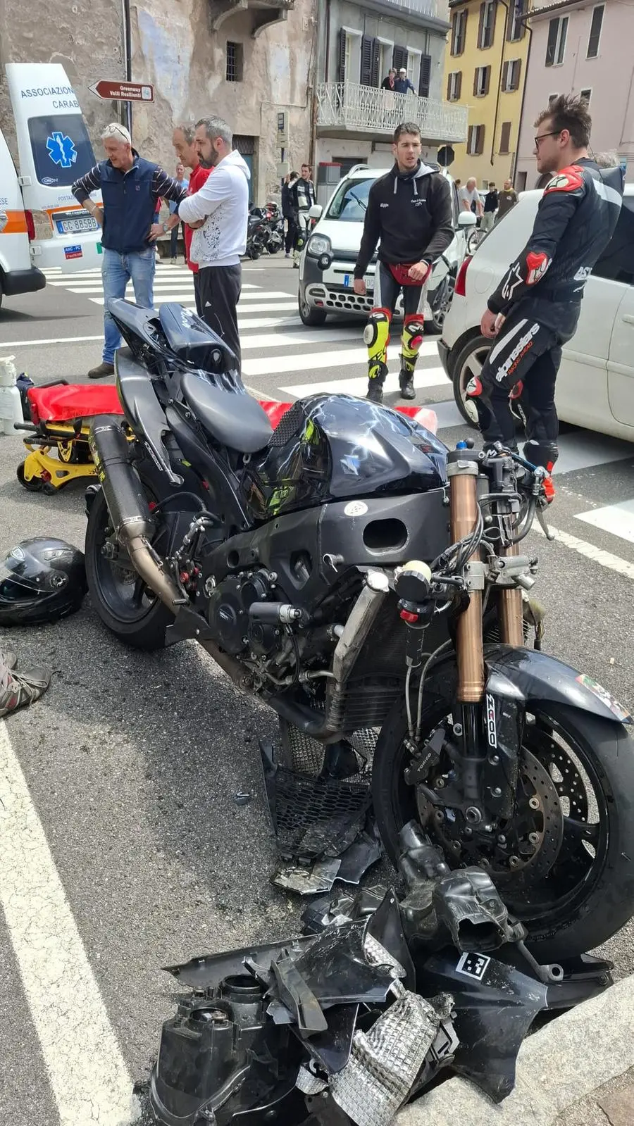 Le immagini dell'incidente a Barghe
