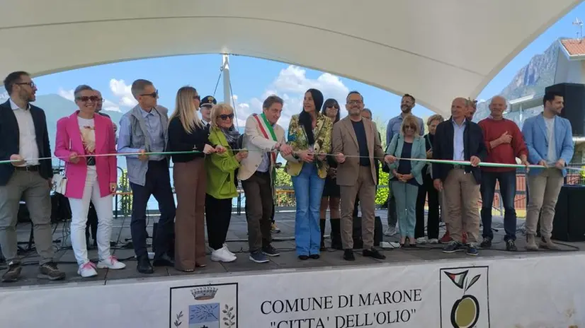 L'inaugurazione del parco della musica Gorini a Marone