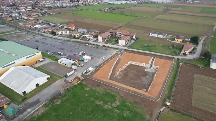 La vasca di laminazione che sarà inaugurata a Travagliato