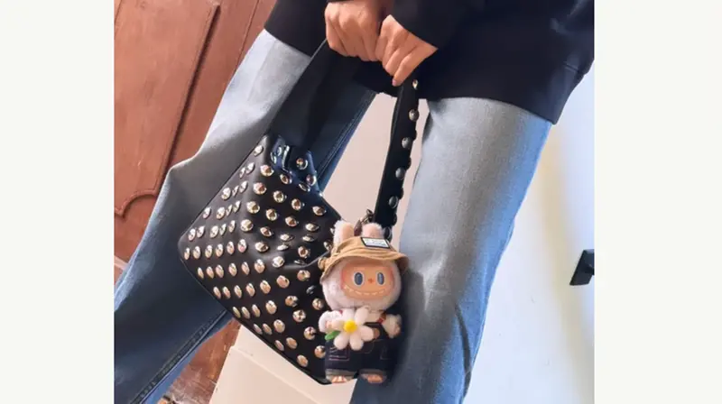 Lisa delle Blackpink con un Labubu - Foto Instagram stories