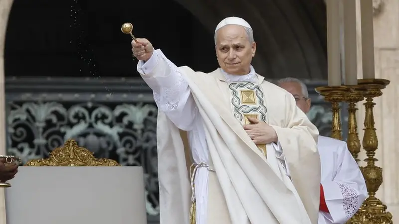 Inauguration mass of Pope Leo XIV in St. Peter's Square, Vatican City, 18 May 2025. ANSA/FABIO FRUSTACI