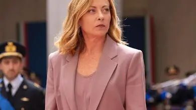 Italian Prime Minister, Giorgia Meloni, during the meeting with Lebanese President Joseph Aoun at the Chigi Palace in Rome, Italy, 17 May 2025. ANSA/CHIGI PALACE PRESS OFFICE/FILIPPO ATTILI +++ ANSA PROVIDES ACCESS TO THIS HANDOUT PHOTO TO BE USED SOLELY TO ILLUSTRATE NEWS REPORTING OR COMMENTARY ON THE FACTS OR EVENTS DEPICTED IN THIS IMAGE; NO ARCHIVING; NO LICENSING +++ NPK +++