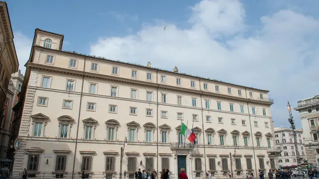 Esterno di Palazzo Chigi sede del Governo Italiano Roma 23/03/2025 Credit: Danilo Schiavella/ANSA