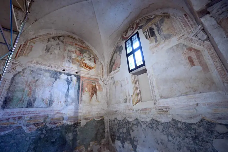San Salvatore, il restauro della cappella di San Giovanni Battista