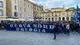 La manifestazione pro-Brescia fuori dalla Loggia