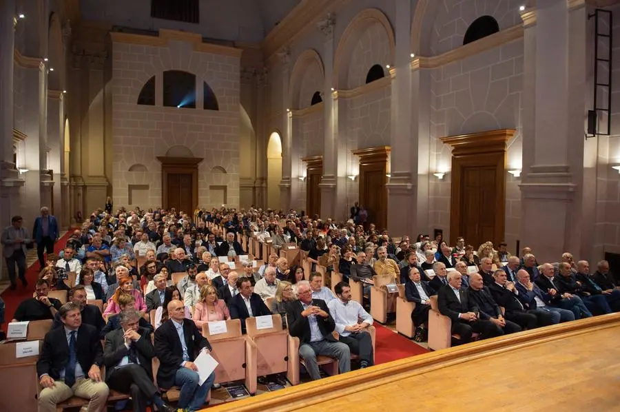 SPORT RUGBY BRESCIA AUDITORIUM SAN BARNABA 50° ANNIVERSARIO SCUDETTO RUGBY BRESCIA NELLA FOTO SALA 19–05-2025 PIERPAOLO PAPETTI AGENZIA NEWREPORTER