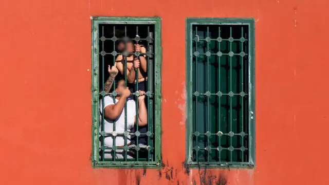 Incendio al interno del carcere Beccaria Incendio all'interno del carcere Beccaria, Milano, 24 Marzo 2025, Ansa/Andrea Fasani