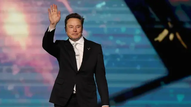 epa12096589 SpaceX and xAI CEO Elon Musk attends a panel at the Saudi-US Investment Forum in Riyadh, Saudi Arabia, 13 May 2025. The forum is taking place during the state visit of US President Trump to Saudi Arabia on 13 May. EPA/ALI HAIDER