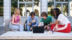 Studenti universitari nella sede di via Trieste