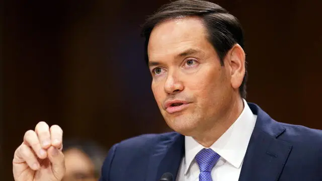 epa12119944 US Secretary of State Marco Rubio attends a budget hearing at the Senate Foreign Relations Committee hearing, at the US Capitol, Washington, DC, USA, 20 May 2025. EPA/WILL OLIVER