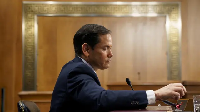 epaselect epa12119994 US Secretary of State Marco Rubio attends a budget hearing at the Senate Foreign Relations Committee hearing, at the US Capitol, Washington, DC, USA, 20 May 2025. EPA/WILL OLIVER