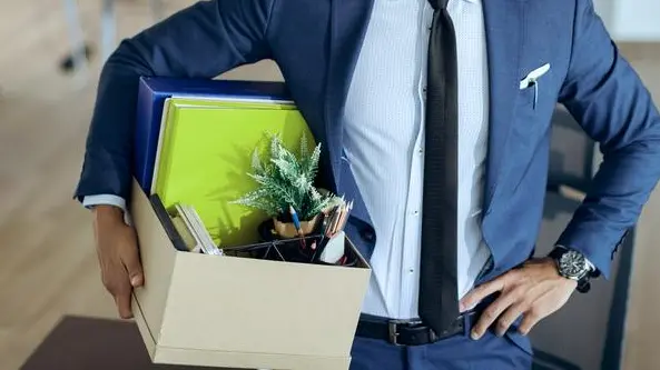 Un uomo licenziato