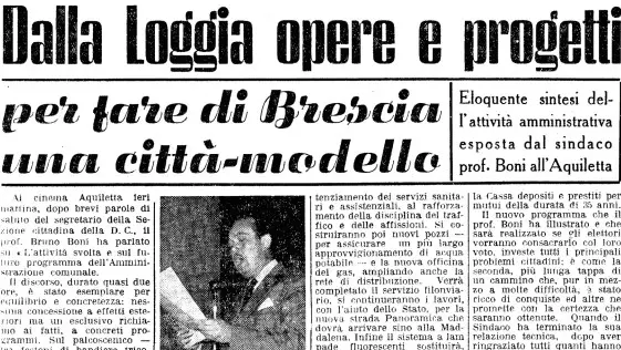 Bruno Boni sul GdB © www.giornaledibrescia.it