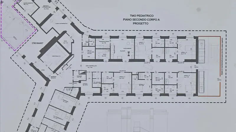 Il piano di ristrutturazione del Tmo pediatrico